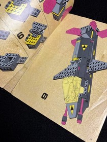 1987 Lego 6894 Invader Blacktron I Classic Space Spaceship P1