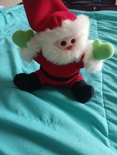 Dakin Vintage Santa Plush 1988 Stuffed Toy 5" Soft Christmas Decoration