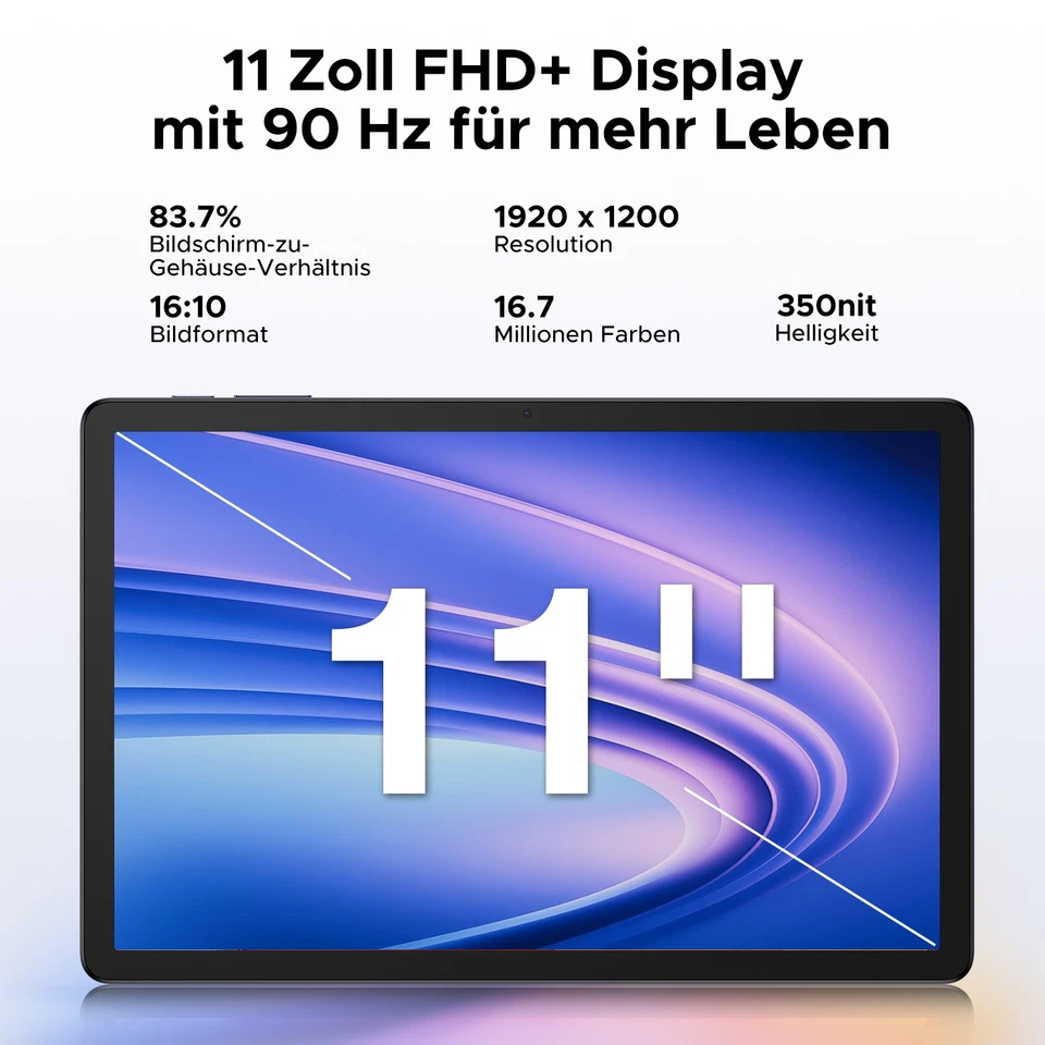 DOOGEE TabG6+ Android 16 Tablet 11 Zoll 32GB+256GB 8000mAh Gemini AI Widevine L1 - Bild 3 von 4