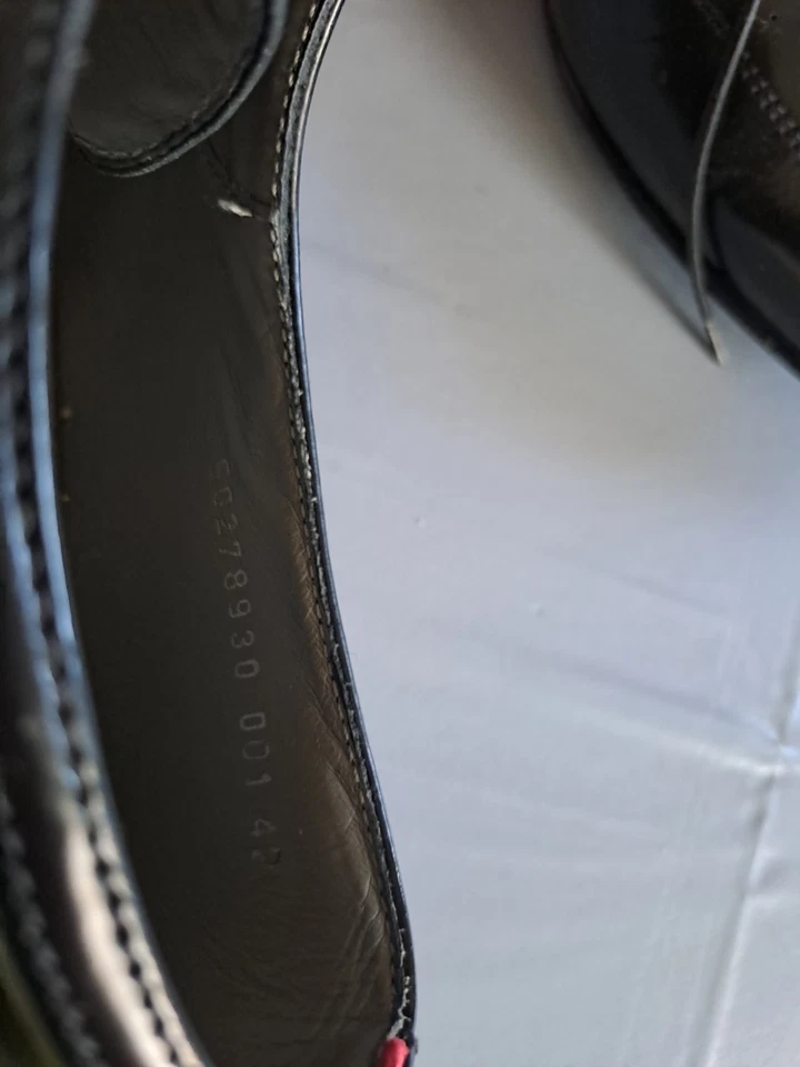 Hugo Boss Black Leather Size 8 Mens Shoes - Image 3 of 4