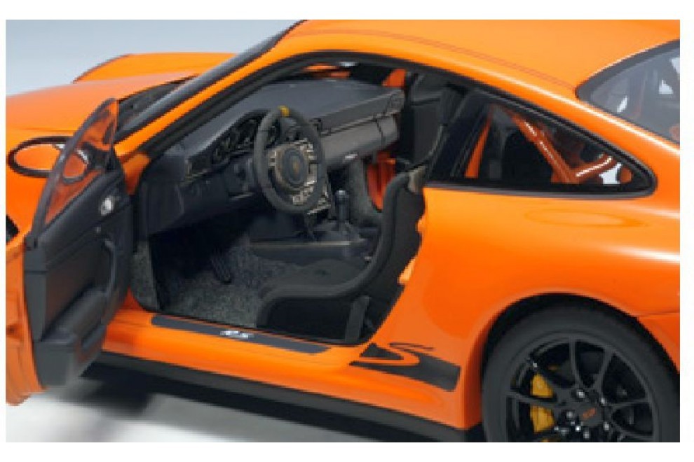 PORSCHE 911 (997) GT3 RS COUPE ORANGE 1:18 by AUTOart 77991 BRAND