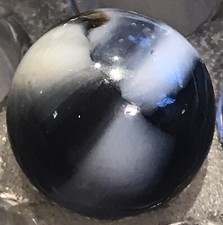 VINTAGE PELTIER NLR ZEBRA MARBLE W/AVENTURINE 0.57