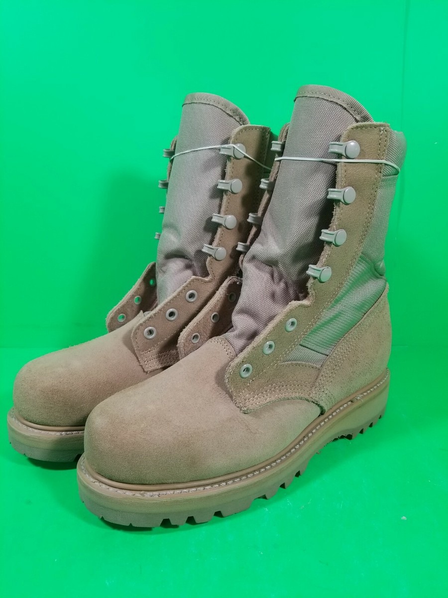 VIBROM Temperate Weather Combat Boots, Coyote Brown, Size: 5.5 W