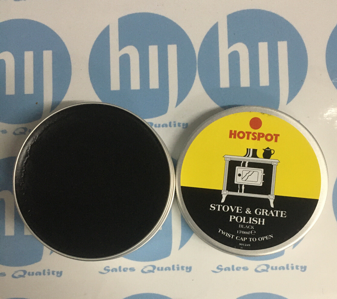 Hotspot Hydrachem Black Graphite Stove Grate Fire Woodburner Polish