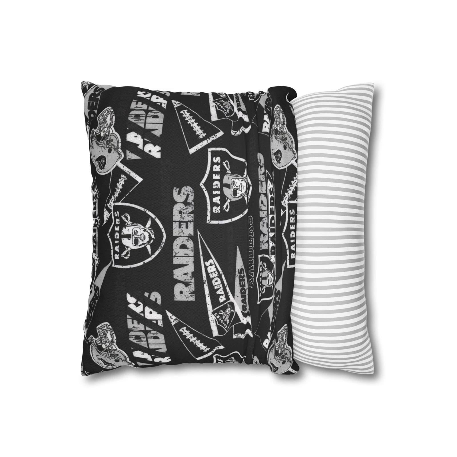 Las Vegas Raiders Spun Square Throw Pillow