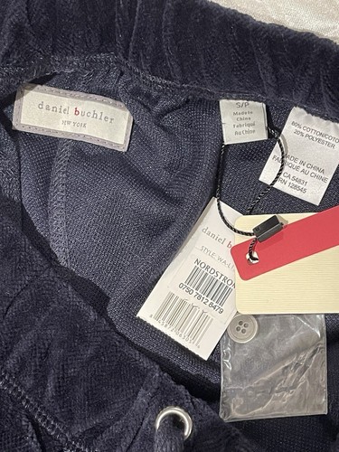 DANIEL BUCHLER Velour Hose gerades Bein Größe Small - Bild 5 von 6