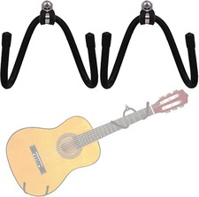 Horizontal Guitar Wall Mount Hanger, 2 Pack Guitar Hanger Wall Hook Holder Stand