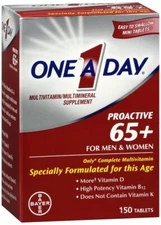 One A Day Proactive 65+ for Men & Women Multivitamin Tablets 150 EA