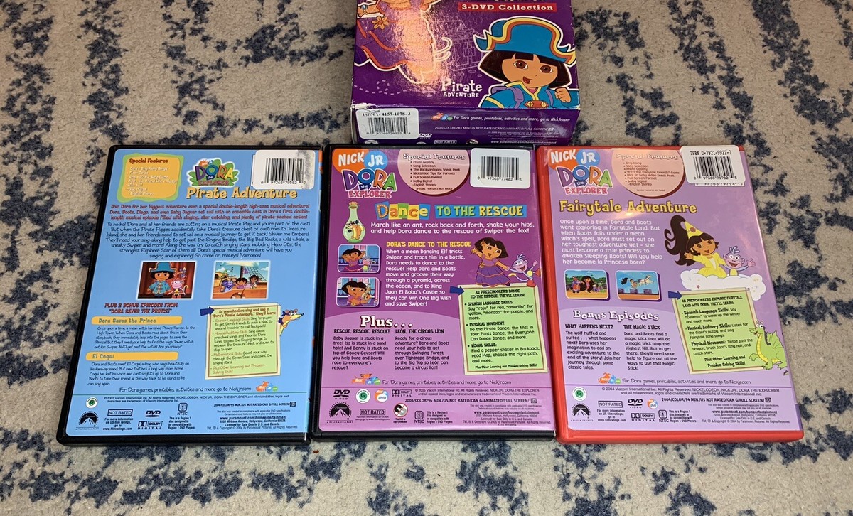 Dora the Explorer - Doras Double Length Adventures (DVD, 2005, 3