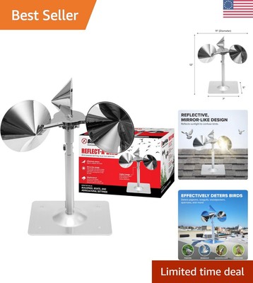 Adjustable Reflective Bird Repellent - Silent Protection for Railings & Roofs