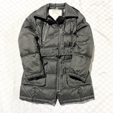 Burberry Puffer Jacket 6Y Girls Gray Nova Check Down Belt Toddler Youth