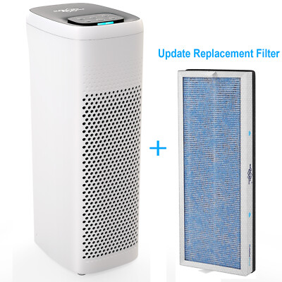 Air Purifiers For Home Large Room HEPA Air Cleaner Allergies Odor Pets +1*Filter