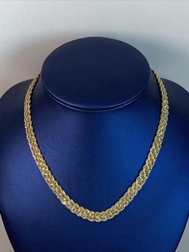 14k ITALY Yellow Gold Mesh Style Chain 