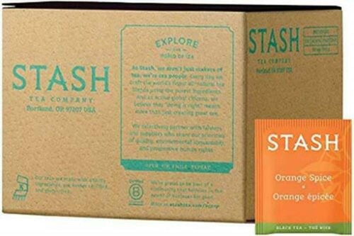 Orange Spice Black Tea 100 Count Box Of Tea Bags In Foil (pa