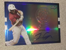 JERRION EALY 2018 LEAF PERFECT GAME Blue Prismatic AUTOGRAPH #3/20 K.C. CHIEFS