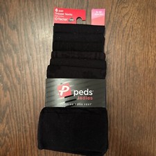 Peds Ladies - 6 Pair Trouser Socks 5-10 