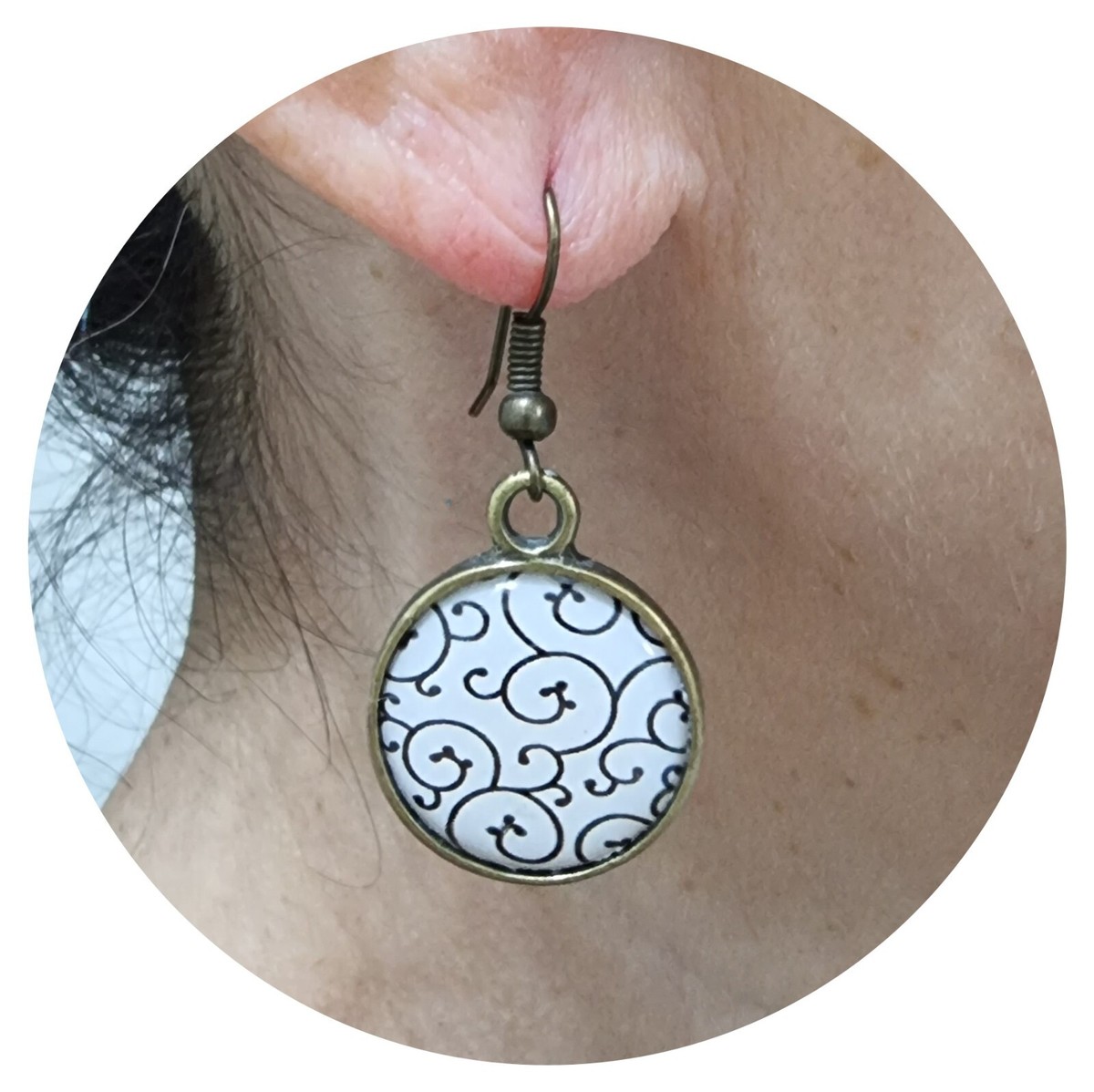 Orecchini Donna A Sfera Metallica Grandi – Design Vintage E Distintivo, Perno In Argento, Perfetti Per Feste E Occasioni Speciali