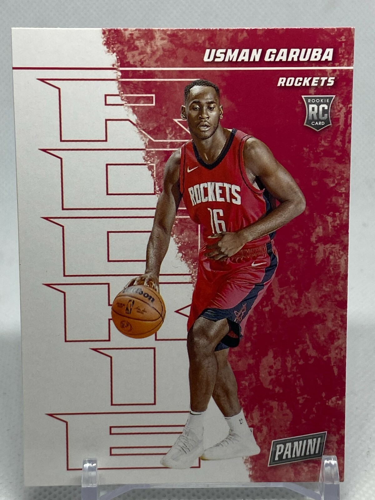 2021-22 Panini Player of the Day Usman Garuba Houston Rockets #73