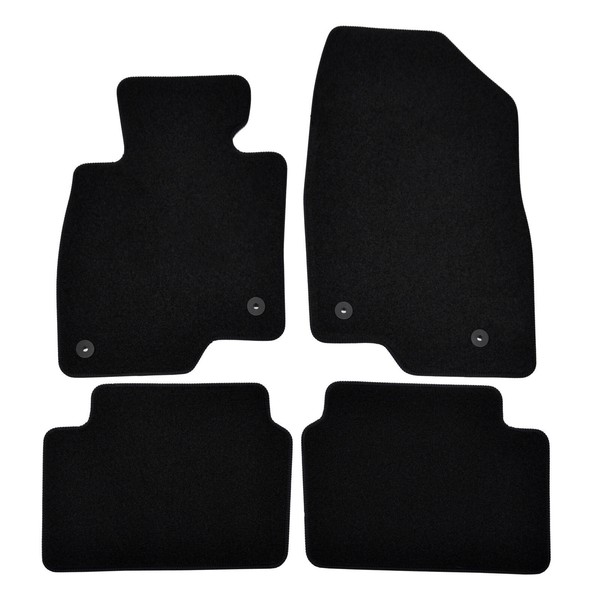 Velour FußMatten Automatten FüR Mazda 3 2013-2017 4-Tlg Schwarz-image