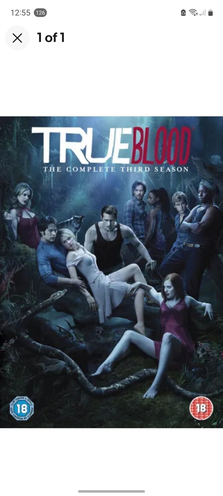 True Blood Season 3 Alan Ball Anna Paquin Stephen Moyer Alexander Skarsgard DVD