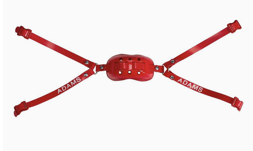 Protège-menton Adams Football Pro ChinStrap - Adulte Rouge - Taille Medium - Neuf Sous Blister