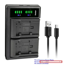 Kastar Battery LTD2 Charger for Canon BP-827 CG-800 & Canon VIXIA HG21 Camcorder