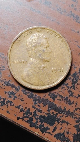 1921 Lincoln Wheat Cent  XF Minor Rim Clip Mint Error                       S566