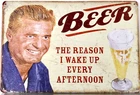 TIN SIGN new 8x12 Funny beer Afternoon Alcohol liquor office garage drinking C18