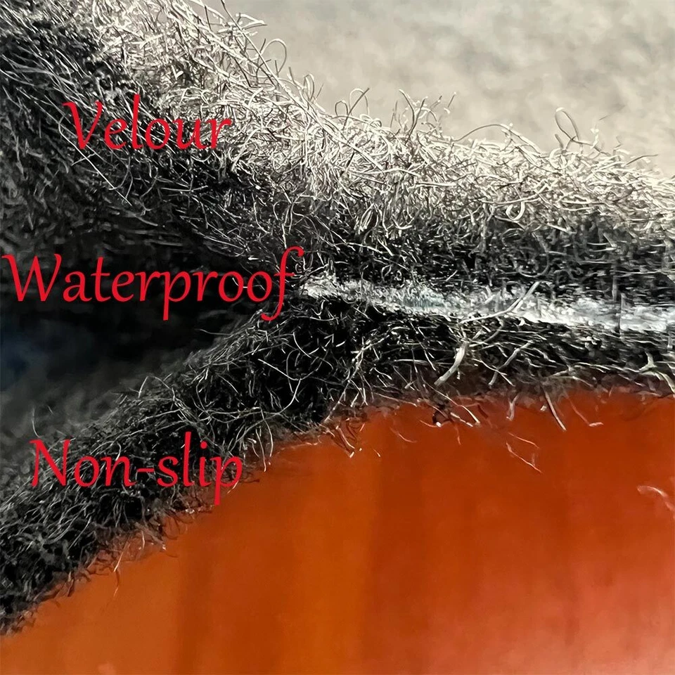 For Audi A4 2010-2014 Car Floor Mats Velour Waterproof Black Custom Front & Rear Foto 3 de 4