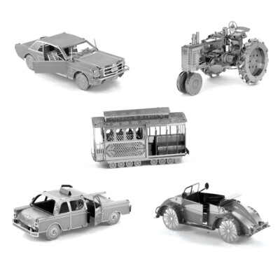 3D Laser Metall Puzzle - Automobile, Fahrzeuge, Konstruktionsspielzeug, Bausatz