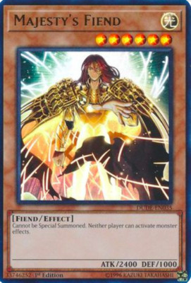 1X NM Majesty's Fiend - DUDE-EN035 - Ultra Rare 1st Edition Duel Devastator 