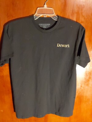 Dewars Scotch ''The Drinking Man's Scotch'' 2-Sided T-Shirt Men's Large