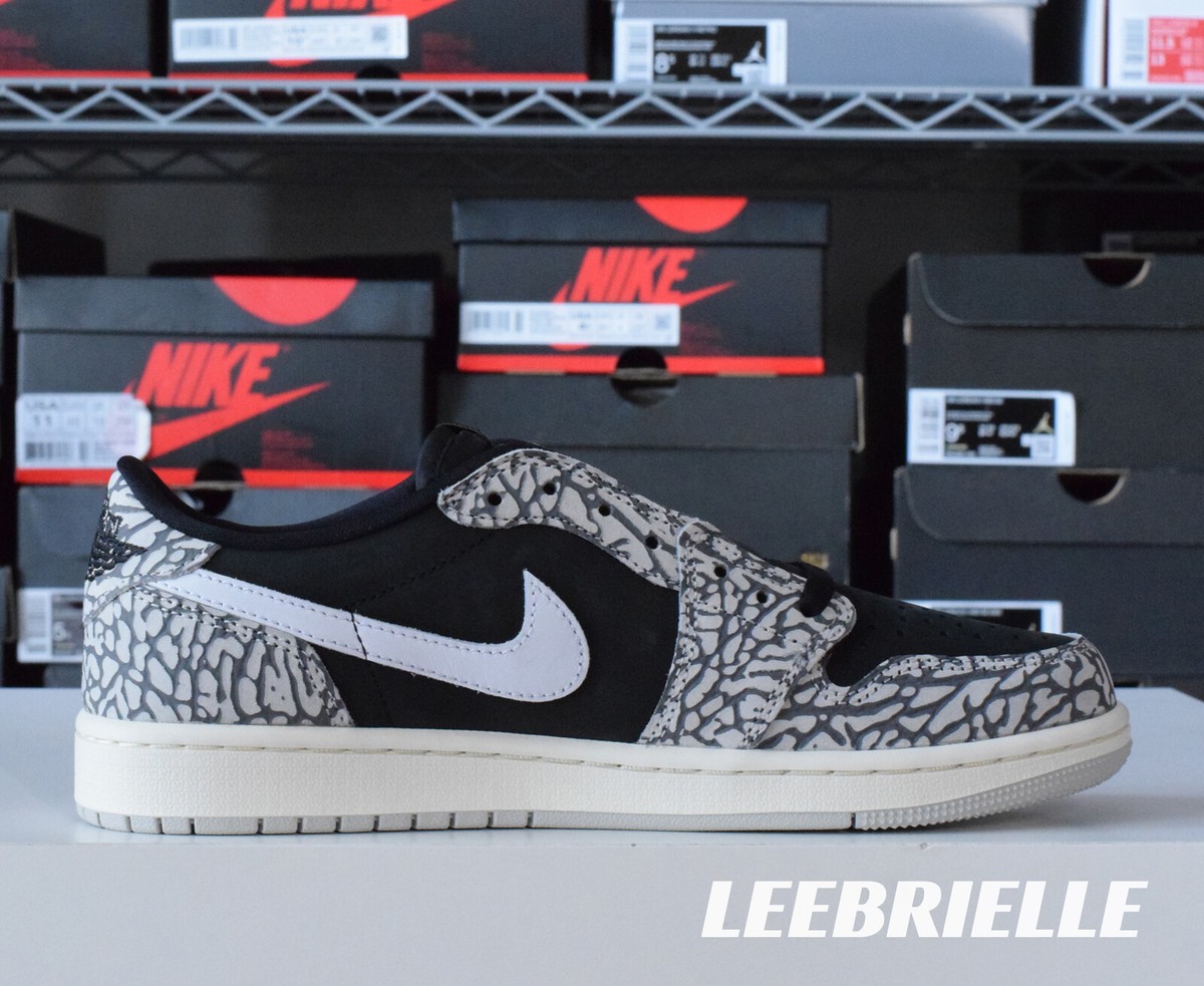 Nike Air Jordan 1 Retro Low OG Black Cement CZ0790-001 Men Size | eBay