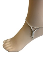 Avon Rhinestone Drop Ankle Bracelet Vintage 2...