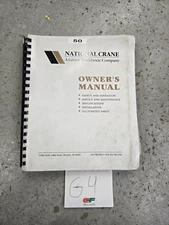 NATIONAL Crane Series 500A Owner's Manual