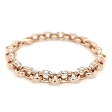 Brillant Armband 2,49 carat 750-Ros&eacute;gold 31 Gramm  Italienische Manufaktur Neu