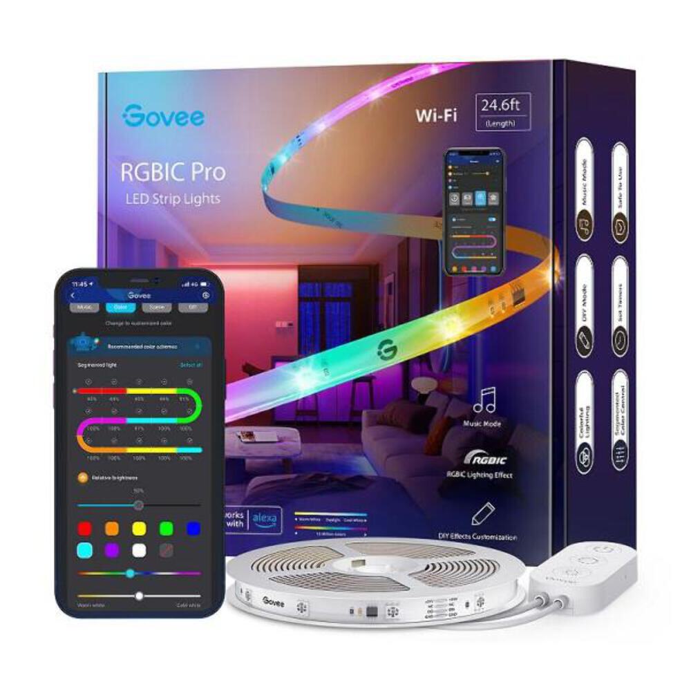 新品 Govee RGBIC Pro led striplights H619A Amazon.com: Govee RGBIC LED Strip Lights, Smart LED Lights
