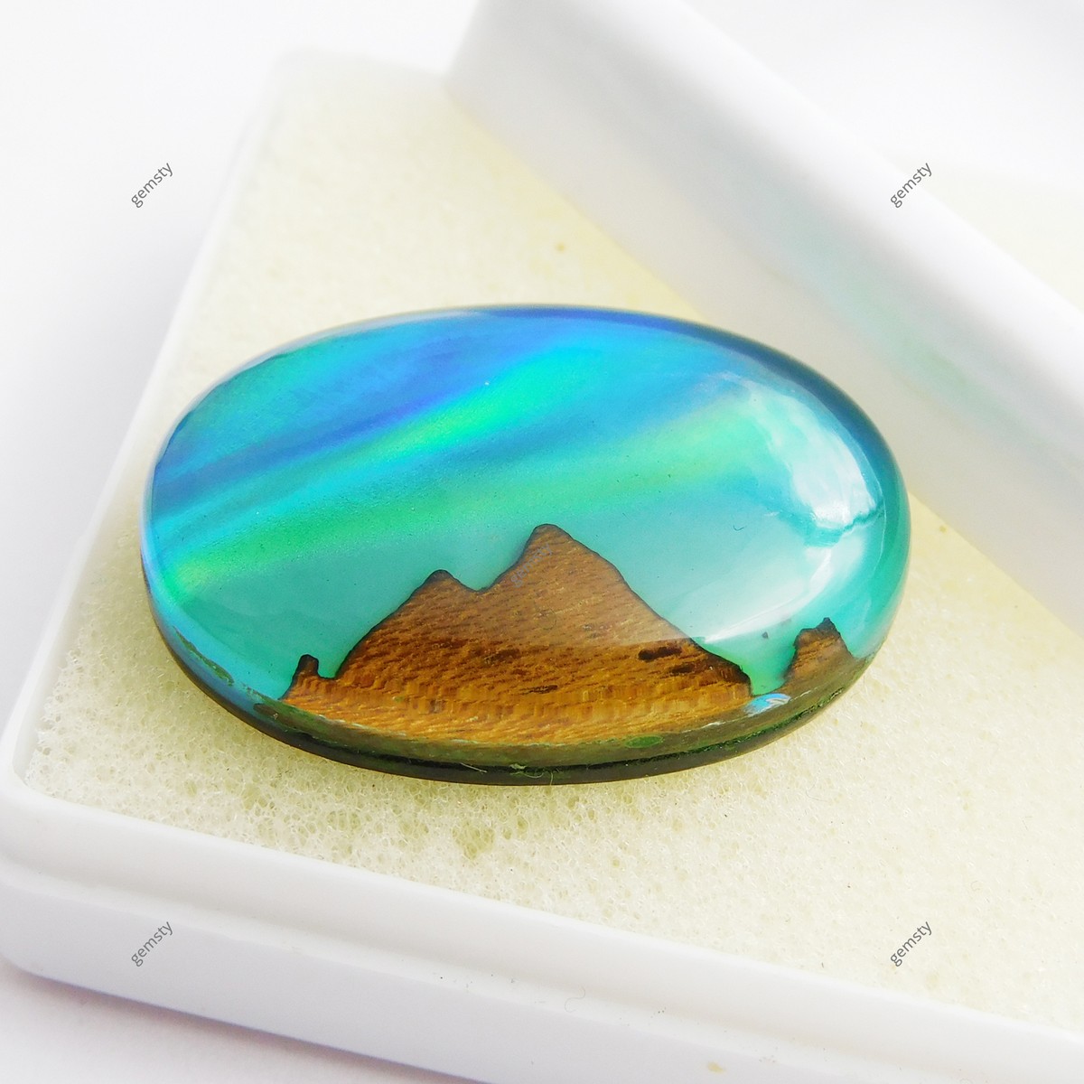 CERTIFIED 27.10 Ct Natural Multi-Color Opal-Tiger Eye