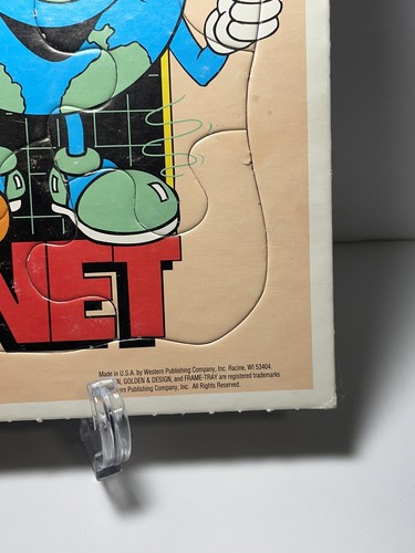 Golden Frame-Tray Puzzle- set of 3 Tweety-Sesame street-Bugs bunny 1990's - Picture 16 of 17