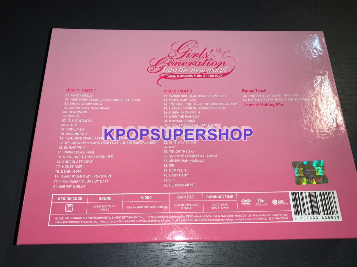 Girls' Generation 1st Asia Tour Into the New World 2 DVD Photobook