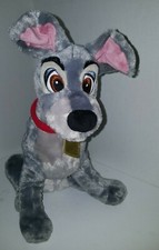 Disney Store Collectible Plush Tramp with Gold Tag from Lady  The Tramp