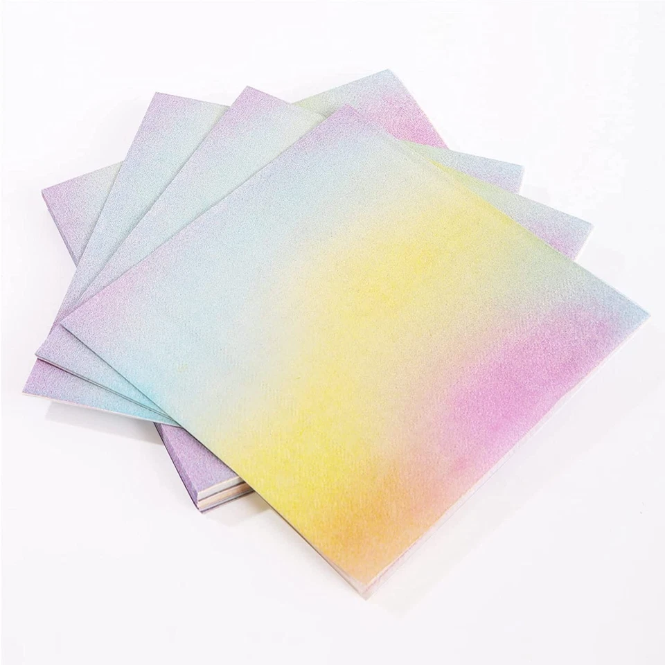 200 пастельных тарелок радужные бумажные тарелки для дня рождения украшения принадлежности для вечеринок Di - Изображение 4 из 4