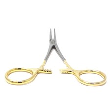 Beading  Craft Pliers For Jewellery Designs Mosquito Forceps 5" STR Gold Handle