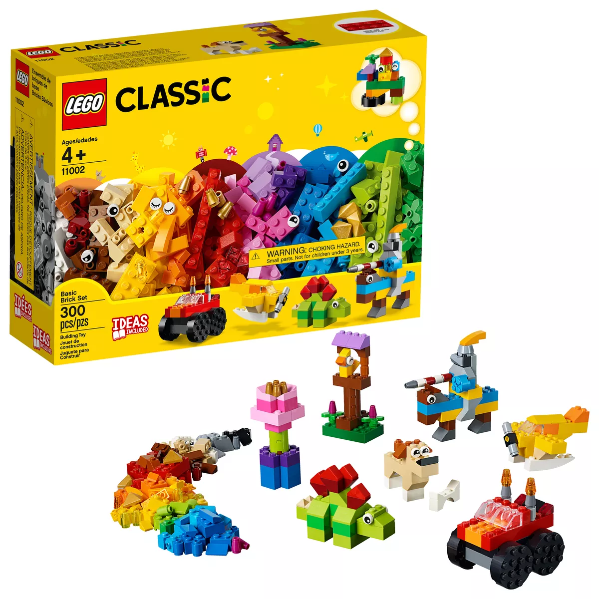 LEGO Basic Brick Set LEGO Classic 11002 300 PCS AGES 4 CREATIVE FUN