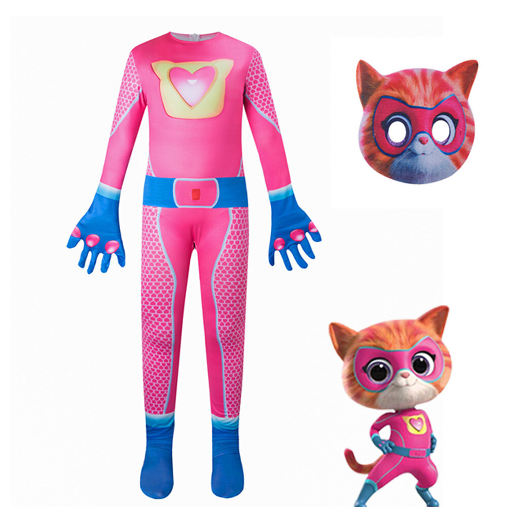 Costume Da Gattino Bitsy Ginny Buddy Sparks Per Bambina - Vestito Con Maschera E Fascia Orecchie Da Gatto, Per Halloween, Compleanni, Cosplay, 3-10 Anni