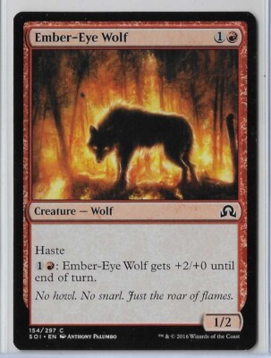 MTG Ember-Eye Wolf Shadows over Innistrad (SOI) Common Magic #154/297 Unplayed