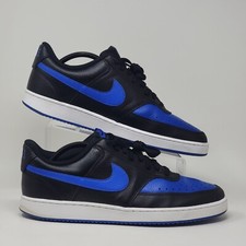 Nike Court Vision Low Black Blue Sneakers DM8681-001 Men’s Size 11.5 Pre-owned 