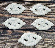 Ceiling Fan Replacement Parts - Set of 5 white Metal brackets