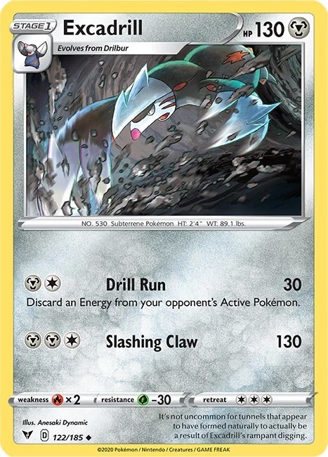 Excadrill 122/185 Swsh04: Vivid Voltage
