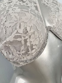 Victoria's Secret Nwt Dream Angels Unlined Plunge One Shoulder Shine Lace Bra